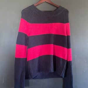 Gap Sweater striped pink and blue